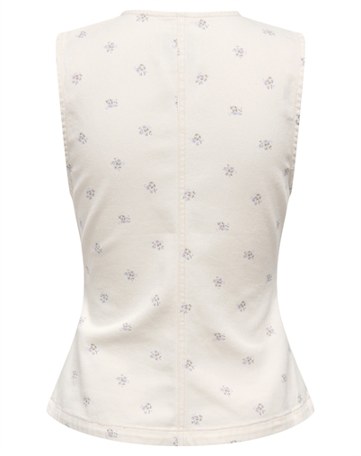 Only - ONLNaomi Waistcoat Top - Egret